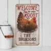 Personalized Welcome To Our Roost Sign