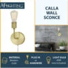 AF Lighting Calla Single Wall Sconce