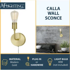 AF Lighting Calla Single Wall Sconce