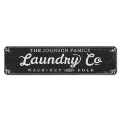 Laundry Co. Personalized Tin Sign