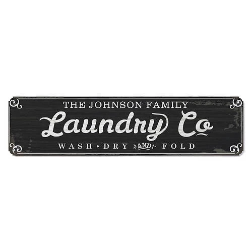 Laundry Co. Personalized Tin Sign 1 Laundry Co. Personalized Tin Sign