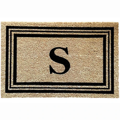 Kashi Home Monogram Letter 18"x28" Printed Coir Mat 12 Kashi Home Monogram Letter 18"x28" Printed Coir Mat - Image 12