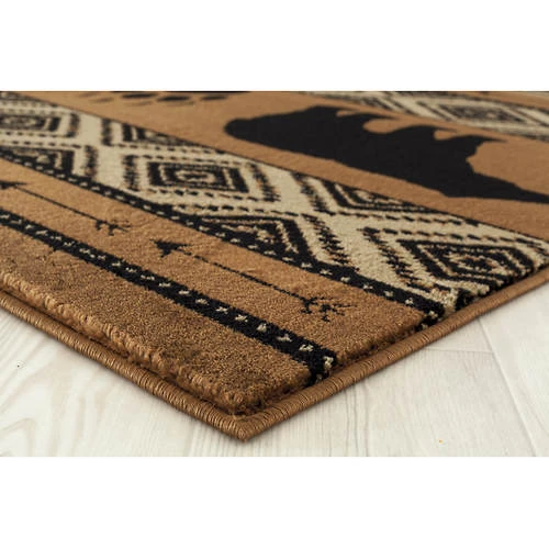 Huntsmen Bear Imprint 5'3" X 7'2" Area Rug 3 Huntsmen Bear Imprint 5'3" X 7'2" Area Rug - Image 3