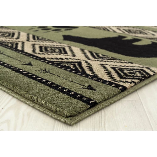 Huntsmen Bear Imprint 5'3" X 7'2" Area Rug 4 Huntsmen Bear Imprint 5'3" X 7'2" Area Rug - Image 4