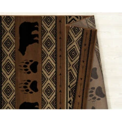 Huntsmen Bear Imprint 5'3" X 7'2" Area Rug 21 Huntsmen Bear Imprint 5'3" X 7'2" Area Rug -Exquisite Home imageService 885