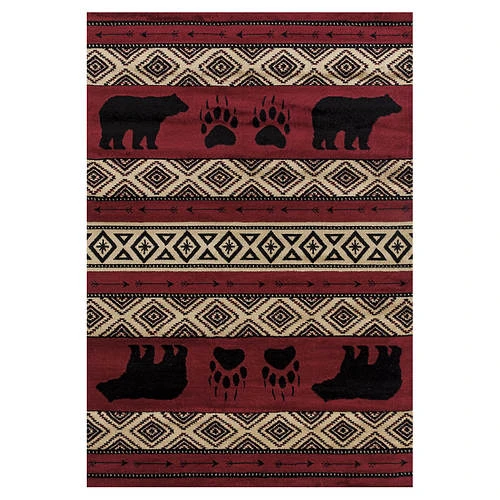 Huntsmen Bear Imprint 5'3" X 7'2" Area Rug 13 Huntsmen Bear Imprint 5'3" X 7'2" Area Rug - Image 13