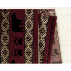 Huntsmen Bear Imprint 5'3" X 7'2" Area Rug 28 Huntsmen Bear Imprint 5'3" X 7'2" Area Rug -Exquisite Home imageService 892