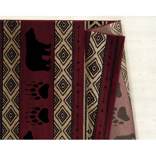 Huntsmen Bear Imprint 5'3" X 7'2" Area Rug 14 Huntsmen Bear Imprint 5'3" X 7'2" Area Rug - Image 14
